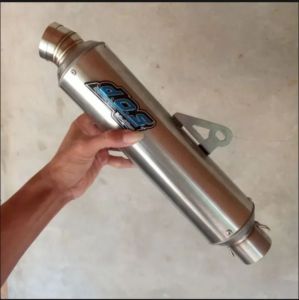 selincer knalpot model DOS Muffler panjang 30cm inlet 50mm buat semua motor