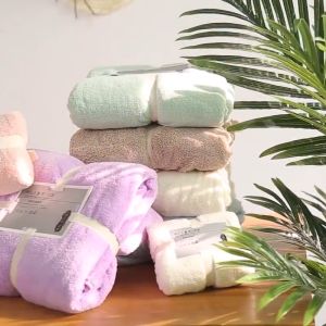 Pack of 2 Premium Washcloths Face Towel Quick Drying Soft Microfiber Coral Velvet Highly Absorbent Wash Clothes Multipurpose Use as Bath Spa Facial Fingertip Towel