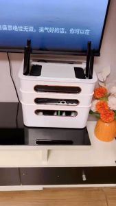 Storage Box Wifi Wireless Router Storage Box Set-top Box Plug-in Board Socket Finishing Artifact Wire Storage Box