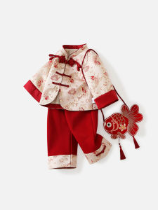 SHIPAILUO | New Spring Collection Childrens Hanfu Set Baby Girl Birthday One Year Old Ceremony Traditional Chinese Costume Dress