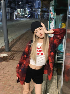 Left Side Womens Wool Blend Knitted Long Velvet Plaid Open Cardigan Spring 2025 New Fashion Set Student Uniform Work Outfit