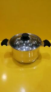 Nồi inox nội địa Nhật size 23cm cao 14cm (mã 953) Dùng được bếp từ_Hàng nội địa Nhật đã qua sử dụng