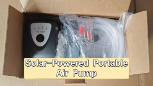 DC Solar Oxygenator Ultra-Quiet CompressorOxygen Pump SetSolar Oxygen PumpPortable Usb Charging AquariumFish Tank