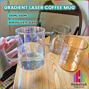 Homehub 350ml 450ml Heat Resistant Coffee Glass Creative Aurora Milk Mugs Cup Desktop Drinking Drinkware