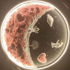 11.8 Inch DIY Moon Lamp LED/COB Night Lamp 5W Adjustable Brightness Night Light for Room Decoration Moon Lamps Creative Gifts