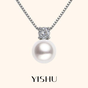 YISHU | Pearl Silver Necklace
