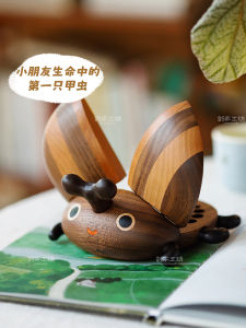 Bug Real Wood Teeth Storage Box Childrens Gift Tooth Memorial Box Storage Organizer for Family Home