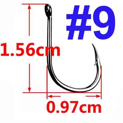 100 Pcs Iseama Carp Fishing Hook Offset Circle Hook Single Fly Fishing Jig Hook Barbed sea Fishhook Tackle Accessories