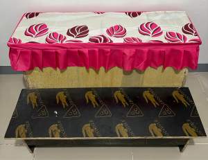 School Desk Cover Big Leaf Design Length 39.5 Inches Width 12 Inches Geena Cloth
