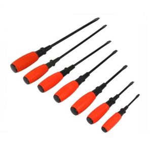 OBENG KARET MERAH 5 MM SCREWDRIVER PLUS DAN MINUS