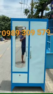 TỦ SẮT 2 CÁNH ĐỰNG QUẦN ÁO GIA ĐÌNH CAO CẤP HCM