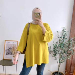 KAOS OVERSIZE WANITA DEWASA / KAOS OVERSIZE LENGAN 3/4