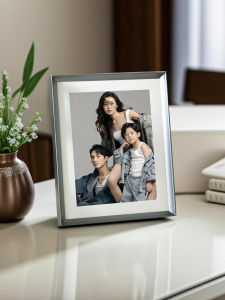 Aluminum Alloy Photo Frame Wedding Photos Washed Pictures 8 Inch Creative Simple Luxury Changeable Picture Home Decor