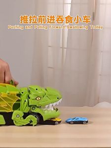 ~Ship From KL~ Free Car Dinosaur Transformation Truck alloy Car Education Toy Novelty Dinosaur Swallowing mainan kereta