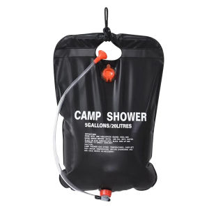 Outdoor Shower Bags 20/40L Foldable Solar Shower Bag Outdoor Bath Water Bag Camping Sun Compact Heated Water Shower Bags Scrubbi