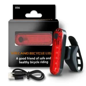 Super Bright Bicycle 3 LED Light USB Rechargeable Bike Light Set Front Light With Taillight Easy To Install Bicycle Accessories