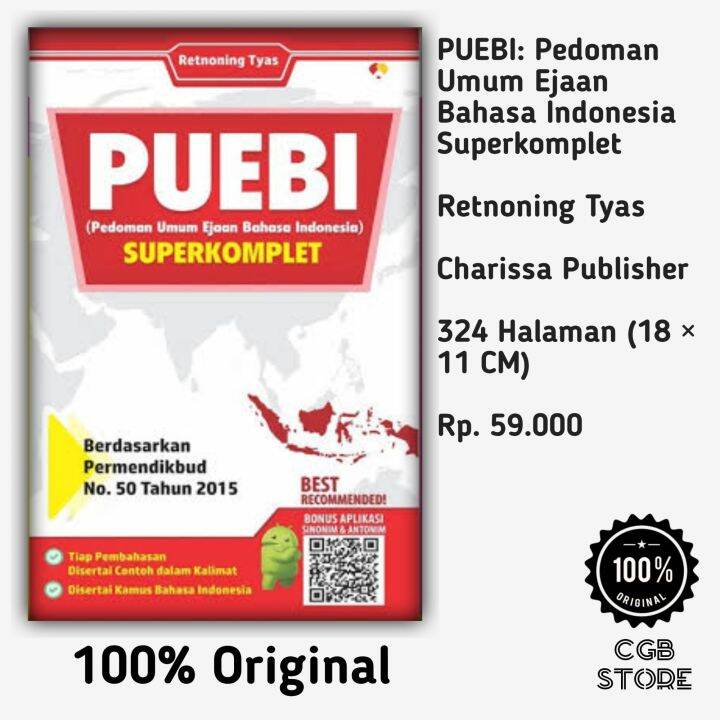 PUEBI: Pedoman Umum Ejaan Bahasa Indonesia Superkomplet | Lazada Indonesia