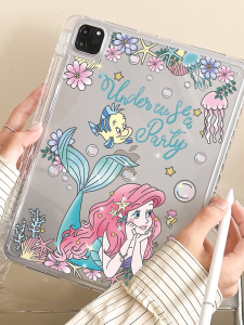 เคสป้องกัน iPad รุ่นที่ 10 แบบเรียบง่าย ดีไซน์ลายปลาดิบ พร้อมช่องใส่ปากกา อะคริลิก เรียบบาง ทนทาน