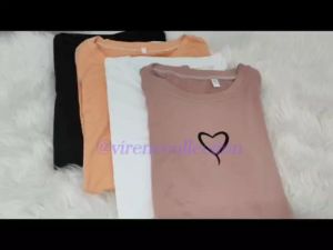 Korean Fashion Love Design Long Sleeve Shirt Medium Length Shirt Women Top Blouse Student Blouse Baju Murah Ready Stock 213366 - Virene Collection
