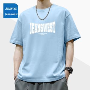 Jeanswest | Áo thun cotton nam in họa tiết dáng rộng mùa hè