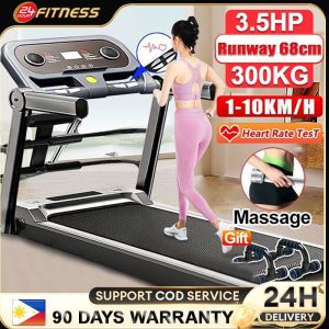 3.5HP Electric Treadmill with Massage and Bluetooth 1-10KM/H Multi functional Foldable Treadmill