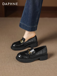 Daphne | Thick Sole Loafers Black Autumn New Design