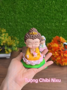 (Có 02 size) Tượng Phật Tổ - Quan Âm tọa đài sen