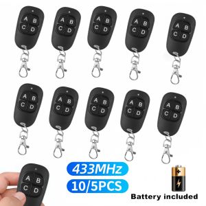 Kebidumei | 10/5pcs Wireless Copy Remote Control 433MHz Electric Garage Door Opener Remote Control Duplicator Clone Cloning Code Controller