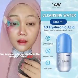 Histoire Naturelle Double Cleansing Acne Set (Hydra Sooth Hyaluron Cleansing Water 500ml and Centella Asiatica Cleansing Foam 120gr) - Pembersih Wajah dan Makeup Facial Wash untuk Kulit Berjerawat dan Berminyak Oily