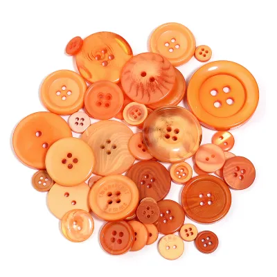 50g/pack Colorful Round Resin Buttons Assorted Sizes Bulk Buttons For DIY Handmade Scrapbook Crafts Sewing Clothing Accessories