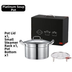 Food Grade Home Use Noodle Cookware 304 Stainless Steel Pot