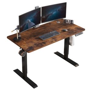 Mxtark 48 Inci Meja Kerja Elektrik 1.2M: Meja Kerja Tingkat Adjustable dengan Roda