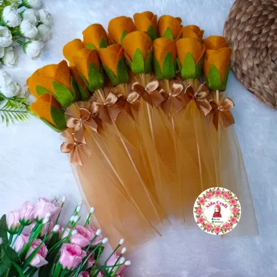 bunga telur warna gold isi 20 pcs