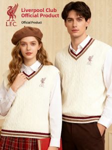Liverpool FC | Áo Măng Tô Len Trắng Phong Cách Anh