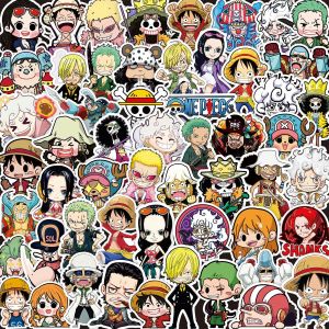 Bandai | Bộ 65/80 Miếng Dán Hoạt Hình One Piece Hình Dán Anime Luffy Chống Nước Trang Trí Điện Thoại Laptop Xe Máy Đồ Chơi Dán Trang Trí Quà Tặng Cho Fan