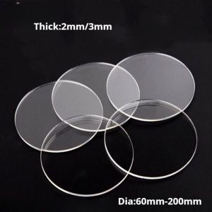 1/5PCS Clear Acrylic Board Sheets Perspex Plate Thick 2mm 3mm Clear Round for Photo Frame Display DIY Cake Topper Baking Decor
