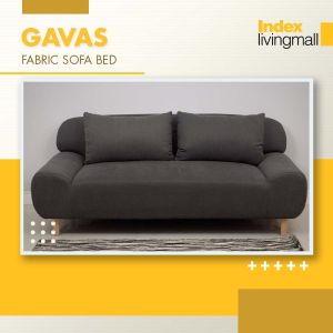 INDEX LIVING MALL โซฟาผ้าปรับนอน รุ่นการ์วาส