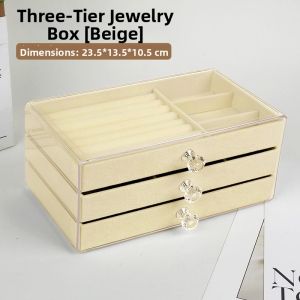 Five Layer Jewelry Organizer Drawer Desktop Jewelry Box