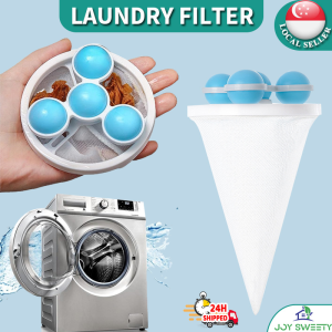 🇸🇬【SG stock】[lowest price]Washing Machine Hair Filter Mesh Bag/ Floating Pet Hair Lint Mesh Remover Pouch / Laundry Washing