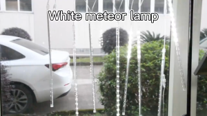 LED-30CM Solar/Electric 8 Tubes Meteor Rain Lights Outdoor Waterproof Christmas Tree Courtyard Garden Decor