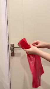 ถุงขยะแดง โรงงานไทย skd มาตรฐานส่งออก แบบพับ ถุง ขยะ kgd แบรนด์แท้