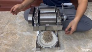 Máy Thái Bì Heo Bì Lợn quay tay đa năng inox| Máy cắt bì heo loại lớn | Máy xay bì heo