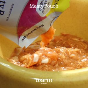WARM FOR PET Meaty Pouch Wet Food (85g) Premium Cat Food (Wet/ Treats/ Supplement) Chicken Duck Tuna Crab Meat Kucing Makanan Pet Food