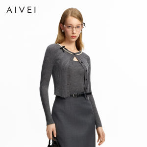 AIVEI | Knit Cardigan and Tank Top Set