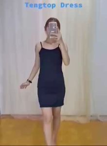 Mini Dress Tanktop Tali Kecil Model Korea