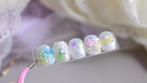 6 Grids Resin Flowers Nail Art Deaoration Mixed DIY Jewelry Charms Dopamine Crystal Jelly Floral Nail Decor DIY Manicure〔DD329〕