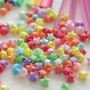 540 Lembar Kertas Origami Bintang - Lucky Star - DIY - Paper Craft