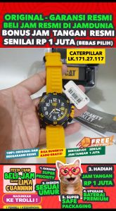 JAM CATERPILLAR ORIGINAL CATERPILLAR CAT LK.171.27.117 - Men LA - Resin - Kuning - JAMDUNIA / JAM DUNIA JD18 # JAM TANGAN PRIA JAM PRIA JAM TANGAN ANTI AIR $ JAM TANGAN CATERPILLAR ORIGINAL LK 171 27 117 CATERPILLAR LK.171 CATERPILAR LK171 DEL01