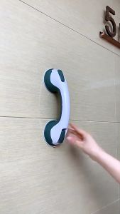 AKIRO MALAYSIA Safety Handle Helping Handle Free Punching Anti Slip Support Toilet Bathroom Safe Grab Bar Handle Vacuum Sucker Suction Cup Handrail Pegangan Tandas 扶手
