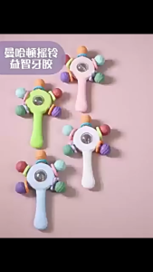 Xúc Xắc Lục Lạc Kèm Gặm Nướu Cầm Tay Cho Bé Sơ Sinh 0-3 Tuổi Đồ Chơi Phát Triển Giác Quan An Toàn Mới NHất 2026